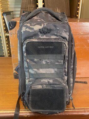 TACTICAL BABY GEAR TBG MOD Diaper Bag Backpack Black Camo Great Condition!